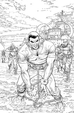 [Fort Psycho #1 (1st printing, Cover H - Dustin Weaver B&W Incentive)]
