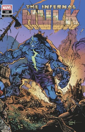 [Infernal Hulk No. 10 (Cover E - Jonas Scharf Wraparound Battle Variant)]