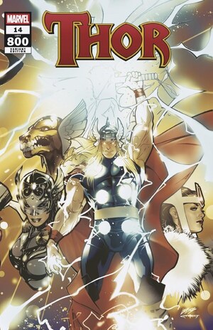 [Mortal Thor No. 14 - Thor Legacy No. 800 (Cover F - Pablo Villalobos Wraparound 800 Celebration Variant)]