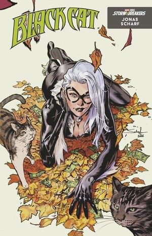 [Black Cat (series 4) No. 14 (Cover B - Jonas Scharf Fall Fantasies Variant)]
