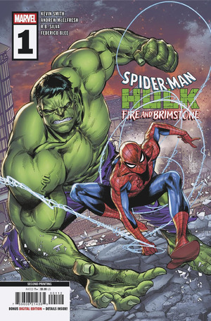 [Spider-Man / Hulk: Fire and Brimstone No. 1 (2nd printing, Cover A - Marco Checchetto)]