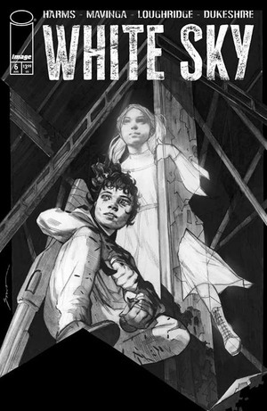 [White Sky #6 (Cover D - Eliza Ivanova B&W Variant)]