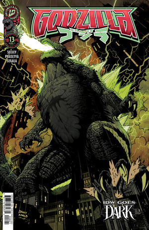 [Godzilla (series 4) #13 (Cover E - Danny Earls IDW Goes Dark Variant)]
