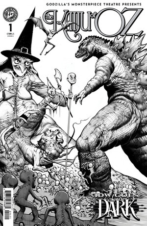 [Godzilla's Monsterpiece Theatre Presents: Kaiju of Oz #1 (Cover D - Jon Ayala IDW Goes Dark Variant)]