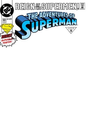 [Adventures of Superman 501 Facsimile Edition (Cover B - Blank)]