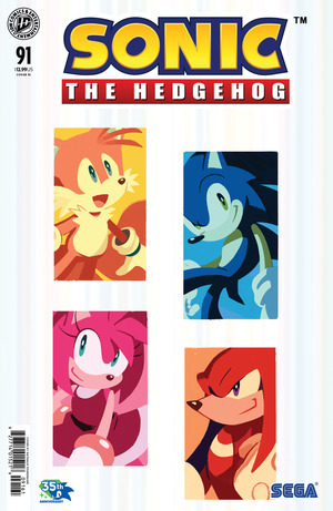 [Sonic the Hedgehog (series 2) #91 (Cover F - Nathalie Fourdraine Foil Incentive)]