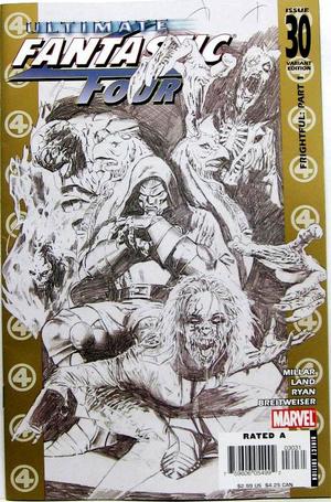 [Ultimate Fantastic Four Vol. 1, No. 30 (variant sketch cover - Greg Land)]