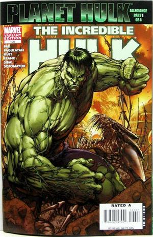 [Incredible Hulk (series 2) No. 100 (variant cover - Michael Turner - green Hulk)]