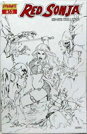 [Red Sonja (series 4) Issue #16 (Sketch Edition incentive cover - Mel Rubi)]