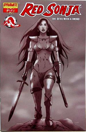 [Red Sonja (series 4) Issue #20 (Incentive B&W Cover - Jonathan Luna)]
