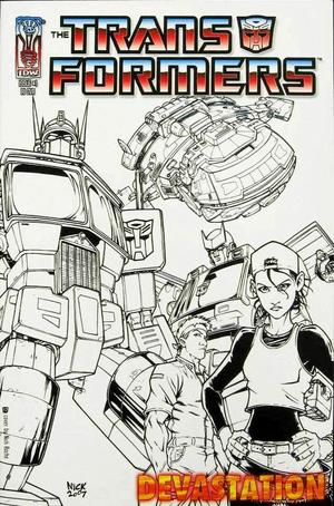 [Transformers - Devastation #1 (Retailer Incentive Sketch Cover - Nick Roche)]