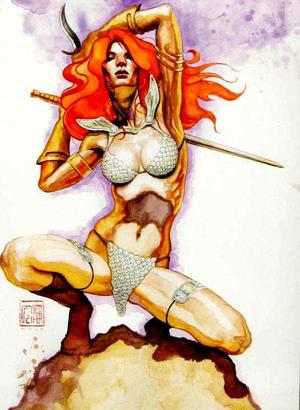 [Red Sonja (series 4) Issue #26 (Incentive Virgin Cover - David Mack)]