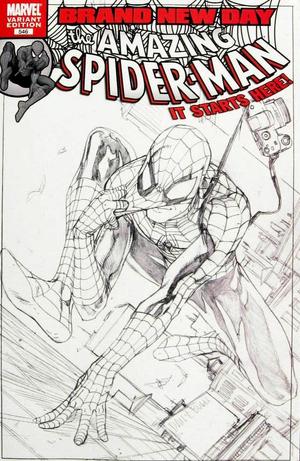 [Amazing Spider-Man Vol. 1, No. 546 (1st printing, variant sketch cover - Steve McNiven)]