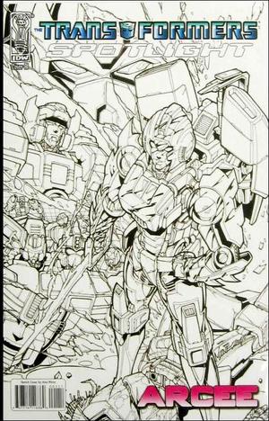 [Transformers Spotlight #12: Arcee (Retailer Incentive Sketch Cover)]