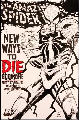 [Amazing Spider-Man Vol. 1, No. 568 (1st printing, variant sketch cover - John Romita Jr.)]