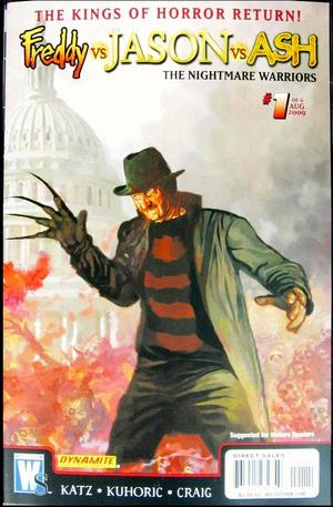 [Freddy Vs. Jason Vs. Ash (of Army of Darkness) - The Nightmare Warriors #1 (right cover - Freddy)]