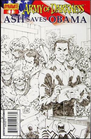 [Army of Darkness - Ash Saves Obama #1 (Retailer Incentive Sketch Cover - Todd Nauck)]