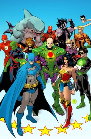 [JUSTICE LEAGUE UNLIMITED #17 CVR A DAN MORA]