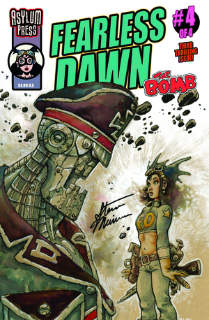 [FEARLESS DAWN THE BOMB #4 (OF 4) CVR A SIGNED STEVE MANNION VAR]