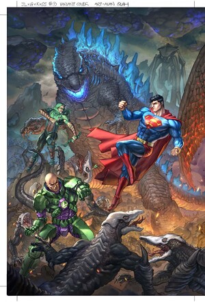[JUSTICE LEAGUE VS GODZILLA VS KONG 2 #1 (OF 7) CVR C ALAN QUAH CARD STOCK VAR]