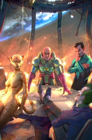 [JUSTICE LEAGUE UNLIMITED #8 CVR C TIAGO DA SILVA CARD STOCK VAR (WE ARE YESTERDAY)]