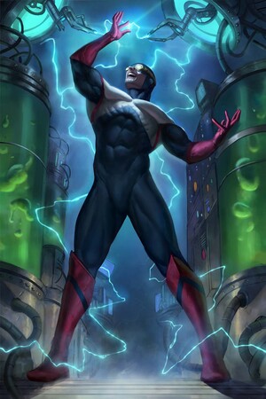 [JUSTICE LEAGUE THE ATOM PROJECT #6 (OF 6) CVR B AARON BARTLING CARD STOCK VAR]