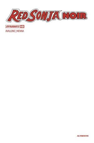 [RED SONJA NOIR #1 (ONE SHOT) CVR D BLANK AUTHENTIX VAR]