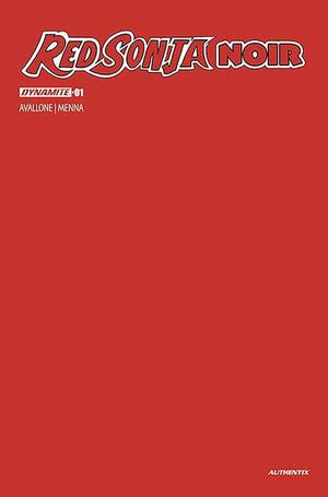 [RED SONJA NOIR #1 (ONE SHOT) CVR J RED BLANK AUTHENTIX FOC BONUS VAR]