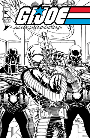 [GI JOE A REAL AMERICAN HERO #317 CVR B ANDY KUBERT B&W VAR]