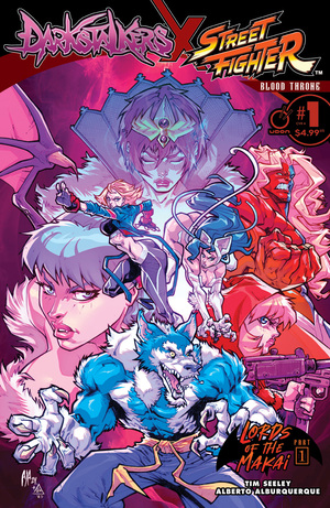 [DARKSTALKERS X STREET FIGHTER BLOOD THRONE #1 (ONE SHOT) CVR A ALBERTO ALBURQUERQUE]