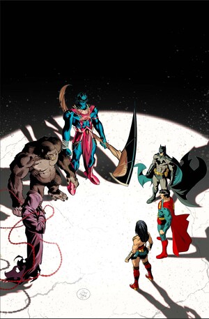 [JUSTICE LEAGUE UNLIMITED #9 CVR A DAN MORA (WE ARE YESTERDAY)]