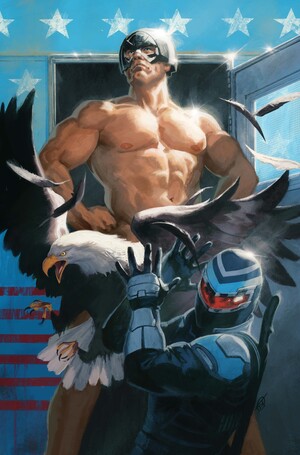 [PEACEMAKER PRESENTS THE VIGILANTE EAGLY DOUBLE FEATURE #5 (OF 5) CVR B DAVID TALASKI CARD STOCK VAR]