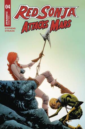 [RED SONJA ATTACKS MARS #4 (OF 4) CVR B JAE LEE POLYBAGGED TRADING CARD VAR]