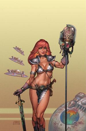 [RED SONJA ATTACKS MARS #4 (OF 4) CVR D JOSEPH MICHEAL LINSNER LTD VIRGIN VAR]
