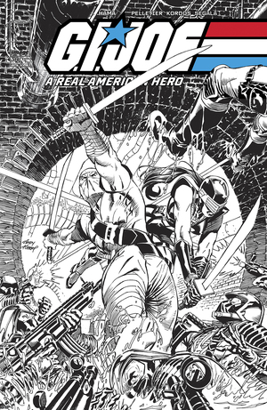 [GI JOE A REAL AMERICAN HERO #318 CVR B ANDY KUBERT B&W VAR]