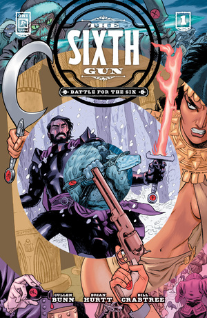 [SIXTH GUN BATTLE FOR THE SIX #1 (OF 3) CVR A BRIAN HURTT]