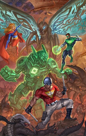 [JUSTICE LEAGUE VS GODZILLA VS KONG 2 #3 (OF 7) CVR C ALAN QUAH CARD STOCK VAR]