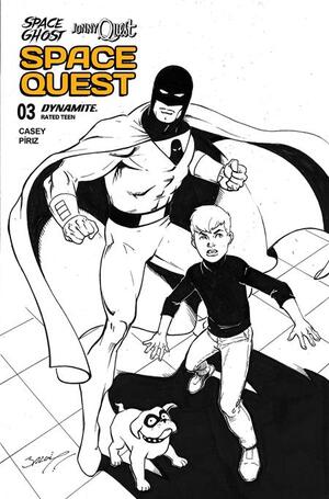 [SPACE GHOST JONNY QUEST SPACE QUEST #3 CVR J INC 1:10 MARK BAGLEY LINE ART VAR]