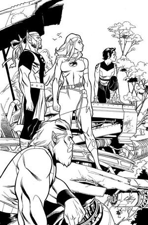 [THUNDERCATS LOST #4 CVR J INC 1:10 CLAYTON HENRY LINE ART VIRGIN VAR]
