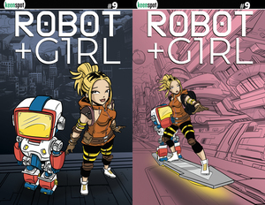 [ROBOT + GIRL #9 CVR C MIKE WHITE HOLOFOIL FLIP VAR]