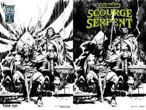 [CONAN THE BARBARIAN SCOURGE OF THE SERPENT #1 (OF 4) CVR J  ROBERTO DE LA TORRE LCSD EXCLUSIVE INKS WRAPAROUND VAR]