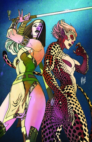 [CHEETAH AND CHESHIRE ROB THE JUSTICE LEAGUE #2 (OF 6) CVR C GUILLEM MARCH CARD STOCK VAR]