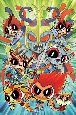 [THUNDERCATS POWERPUFF GIRLS #3 CVR L INC 1:5 KEN HAESER VIRGIN FOC BONUS VAR]