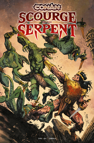 [CONAN THE BARBARIAN SCOURGE OF THE SERPENT #1 (OF 4) CVR B JOHN MCCREA VAR]