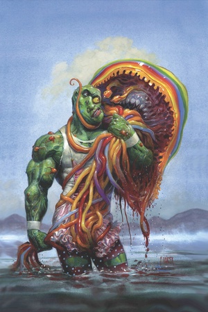 [TOXIC AVENGER COMICS #4 CVR C FRED HARPER WITH EXCLUSIVE TRADING CARD BY TBA VAR]