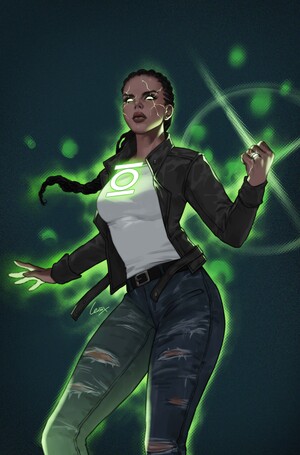 [ABSOLUTE GREEN LANTERN #7 CVR C LESLEY LEIRIX LI CARD STOCK VAR]