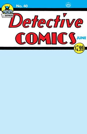 [DETECTIVE COMICS #40 FACSIMILE EDITION CVR C BLANK VAR]