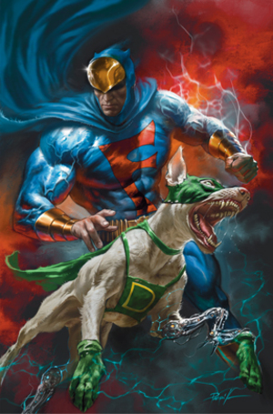 [BLUE FALCON AND DYNOMUTT #2 CVR E LUCIO PARRILLO METAL PREMIUM CVR VAR]