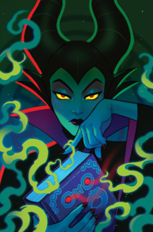 [DISNEY VILLAINS MALEFICENT #1 CVR F PAULINA GANUCHEAU METAL PREMIUM VAR]