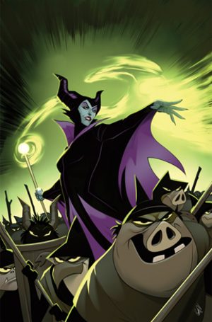 [DISNEY VILLAINS MALEFICENT #1 CVR G ROBERT QUINN LTD VIRGIN VAR]